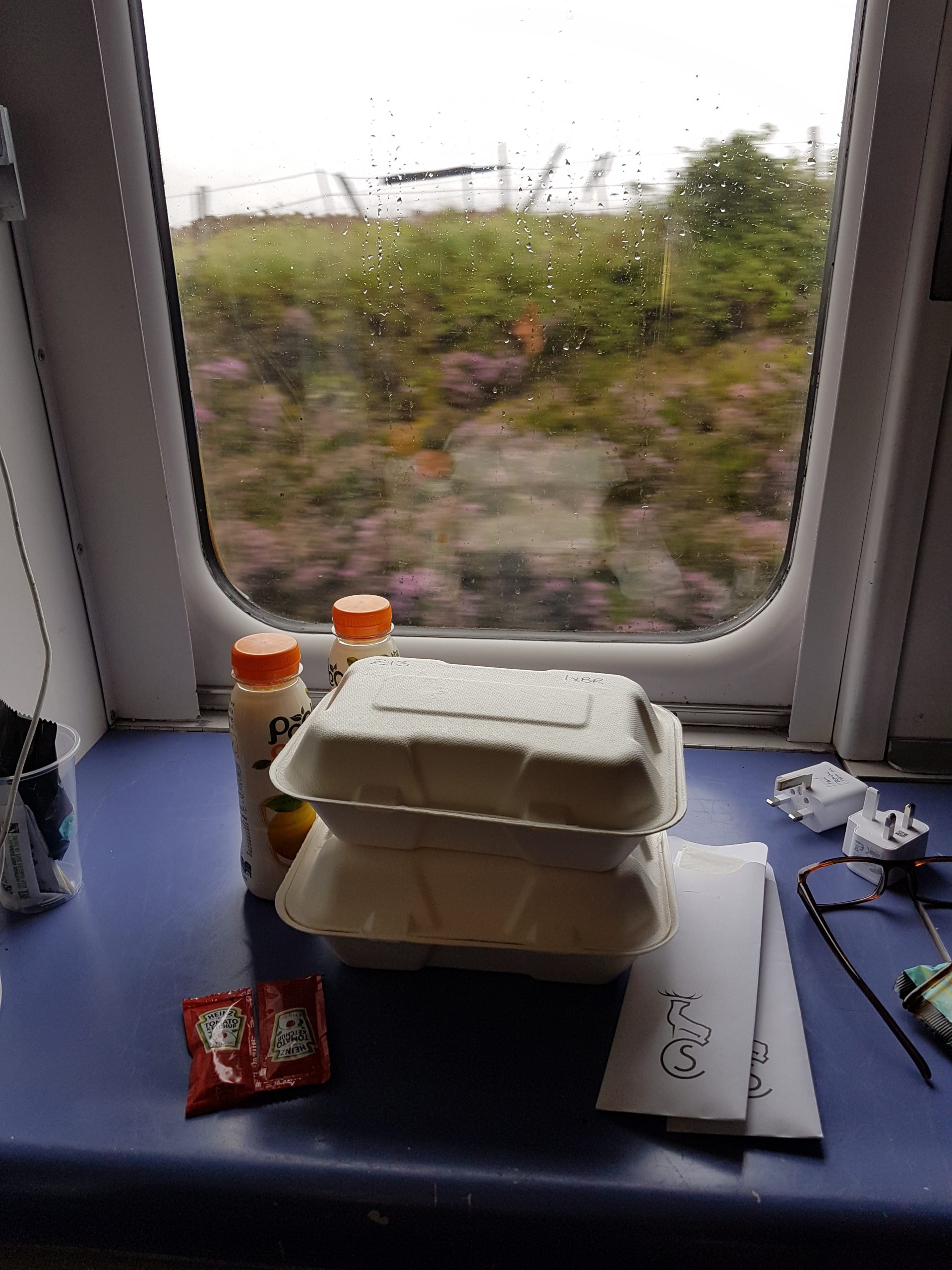Caledonian Sleeper Train breakfast
